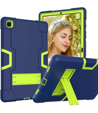 Ntech Samsung Galaxy Tab A7 Kickstand Hybride Armor Blauw / Groen