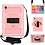 Ntech Hoes Geschikt voor Samsung Galaxy Tab A7 Hoes Kids Case - 10.4 - (2020/2022) - Robuuste Hybridee Armor met Handband - Rose Goud