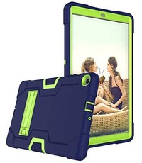 Ntech Samsung Galaxy Tab A 10.1 Hoes (2019) Armor Kickstand Case - Blauw / Groen