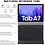Ntech Hoes Geschikt voor Samsung Galaxy Tab A7 Hoes met Bluetooth Toetsenbord 10.4 inch - (2020/2022) - Zwart