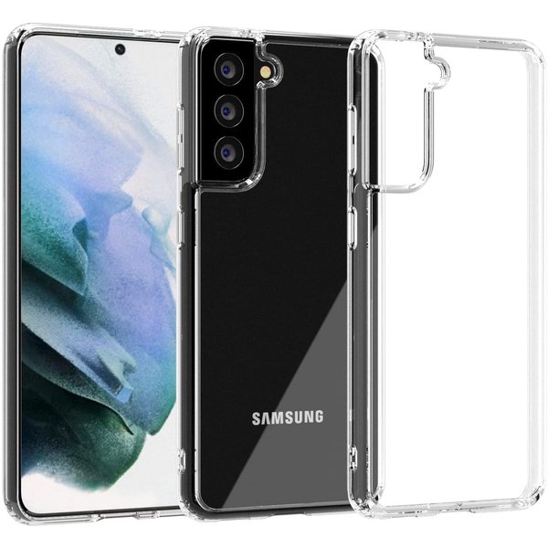 Ntech Hoesje Geschikt Voor Samsung Galaxy S21 Hoesje Geschikt Voor Samsung Galaxy S21 transparant siliconen cover - Galaxy S21 dunne Backcover case