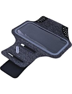 Ntech Samsung Galaxy S21 Sportarmband Fabric/Stof met Sleutelhouder