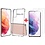 Ntech Hoesje Geschikt Voor Samsung Galaxy S21 hoesje Anti Shock Back Case + 2x Glazen Screenprotector / tempered glass