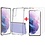 Ntech Hoesje Geschikt Voor Samsung Galaxy S21 Plus hoesje - Anti Shock Backcover + 2x Glazen Screenprotector / tempered glass