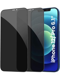 Ntech Screenprotector Geschikt voor 12 / 12 Pro Privacy Screenprotector Glass Premium Screenprotector 2pack tempered glass