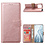 Ntech Hoesje Geschikt voor Xiaomi Mi 11 Hoesje - Mi 11 bookcase cover met Pasjeshouder - Rose Goud