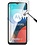 Ntech Geschikt voor Moto E7 hoesje - Geschikt voor Moto E7 wallet case portemonnee - Geschikt voor Moto E7 bookcase cover Bruin met - Geschikt voor Moto E7 screenprotector / 2 pack tempered glass