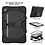 Ntech  Hoesje Geschikt Voor Samsung Galaxy Tab S6 Lite Hoes / Tab S6 lite 2024 hoes Extreme protectie Army Backcover hoesje Zwart