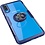 Ntech Hoesje Geschikt Voor Samsung Galaxy A50/A50s Luxe Backcover Hoesje & Metalen Ring houder - Blauw