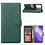 Ntech Hoesje Geschikt voor Oppo Reno5 5G - Hoesje Bookcase Groen - Portemonee hoesje case met Pasjeshouder