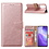 Ntech Hoesje Geschikt voor Oppo Reno5 5G - Hoesje Bookcase Rose Goud - Portemonee hoesje case met Pasjeshouder