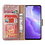 Ntech Hoesje Geschikt voor Oppo Reno5 5G - Hoesje Bookcase Rose Goud - Portemonee hoesje case met Pasjeshouder