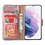 Ntech Hoesje Geschikt Voor Samsung Galaxy S21 Plus hoesje wallet case Rose Goud - Galaxy s21 Plus hoesje bookcase portemonnee book case hoes cover hoesjes met 2 pack Screenprotector