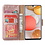 Ntech Hoesje Geschikt Voor Samsung Galaxy A12 hoesje wallet case Rose Goud - Galaxy A12 hoesje bookcase Portemonnee- Galaxy A12 Hoesje book cover hoesjes met 2 pack Screenprotector