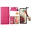 Ntech Hoesje Geschikt Voor Samsung Galaxy A12 hoesje wallet case Roze - Galaxy A12 hoesje bookcase Portemonnee- Galaxy A12 Hoesje book cover hoesjes met 2 pack Screenprotector