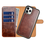 Ntech Hoesje Geschikt voor iPhone 12 Mini hoesje Luxe 2 in 1 bookcase – met Pasjeshouder - Bruin