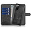 Ntech Hoesje Geschikt voor iPhone 12 Pro Max hoesje - Luxe 2 in 1 uitneembare bookcase met pasjeshouder - Zwart