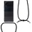 Ntech Hoesje Geschikt Voor Samsung Galaxy A42 5G hoesje Koord backcover - Galaxy A42 anti shock hoesje met Koord Zwart