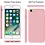 Ntech Hoesje Geschikt voor iPhone SE 2022 / 7 / 8 hoesje siliconen / nano backcover Licht Roze met 2 Pack Screenprotector