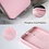 Ntech Hoesje Geschikt voor iPhone SE 2022 / 7 / 8 hoesje siliconen / nano backcover Licht Roze met 2 Pack Screenprotector