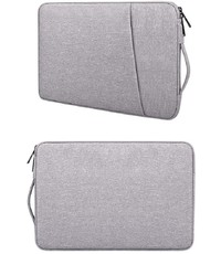 Ntech MacBook Air 13,3 2018 / 2019 / 2020 Hoes - Sleeve Spatwater proof hoesje met handvat & ruimte voor accessoires Grijs