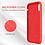 Ntech Hoesje Geschikt voor iPhone Xr Hoesje – Rood Liquid siliconen Hoesje Nano TPU backcover - met 2 Pack Screenprotector / tempered glass