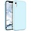 Ntech Hoesje Geschikt voor iPhone Xr Hoesje – Licht Blauw Liquid siliconen Hoesje Nano TPU backcover - met 2 Pack Screenprotector / tempered glass