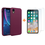 Ntech Hoesje Geschikt voor iPhone Xr Hoesje – Wijnrood Liquid siliconen Hoesje Nano TPU backcover - met 2 Pack Screenprotector / tempered glass