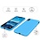 Ntech Hoesje Geschikt voor iPhone Xr Hoesje – Turquoise Liquid siliconen Hoesje Nano TPU backcover - met 2 Pack Screenprotector / tempered glass