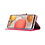 Ntech Hoesje Geschikt Voor Samsung Galaxy a12 hoesje bookcase Pink - Hoesje Geschikt Voor Samsung Galaxy a12 hoesje - 1x Hoesje Geschikt Voor Samsung Galaxy a12 screenprotector screen protector