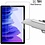 Ntech Screenprotector Geschikt voor Samsung Galaxy Tab A7 Hoes - (2020/2022) - 360 graden draaibaar case Donkerblauw + screenprotector gehard glas
