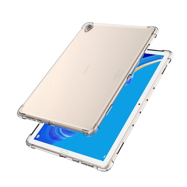 Ntech Hoesje Geschikt voor Huawei MediaPad M6 10.8 Hoesje siliconen Shockproof backcover met Schokbestendig Transparant case
