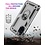 Ntech Hoesje Geschikt Voor Samsung Galaxy S20 FE Hoesje Armor case Ring houder / vinger houder TPU backcover - Zliver met 2 pack screenprotector