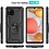 Ntech Hoesje Geschikt Voor Samsung Galaxy A42 5G Hoesje Armor case Ringhouder TPU cover - Zwart met 2 pack screenprotector