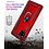 Ntech Hoesje Geschikt Voor Samsung Galaxy A42 5G Hoesje Armor case Ringhouder TPU cover - Rood met 2 pack screenprotector