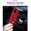 Ntech Hoesje Geschikt Voor Samsung Galaxy A42 5G Hoesje Armor case Ringhouder TPU cover - Rood met 2 pack screenprotector