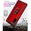 Ntech Hoesje Geschikt Voor Samsung Galaxy S21 Hoesje Geschikt Voor Samsung Galaxy S21 armor case Ring houder TPU backcover met Ring houder / Ring vinger houder / standaard - Rood