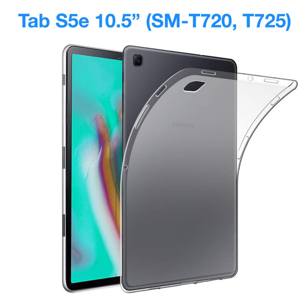 Ntech Samsung Tab S5e 10.5 hoesje Ultra-Thin Transparent Clear TPU Gel Case Softcase hoesje