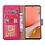 Ntech Hoesje Geschikt Voor Samsung Galaxy A72 hoesje bookcase Pink - Hoesje Geschikt Voor Samsung Galaxy A72 5G portemonnee book case hoes cover