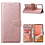 Ntech Hoesje Geschikt Voor Samsung Galaxy A72 hoesje bookcase Rose Goud - Hoesje Geschikt Voor Samsung Galaxy A72 5G portemonnee book case hoes cover