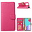 Ntech Hoesje Geschikt Voor Samsung Galaxy A52 hoesje Pink - Hoesje Geschikt Voor Samsung Galaxy A52 5G bookcase met Pasjeshouder