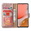 Ntech Hoesje Geschikt Voor Samsung Galaxy A32 Hoesje portemonnee hoes - Hoesje Geschikt Voor Samsung Galaxy A32 5G bookcase wallet cover - Rose Goud