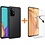 Ntech Hoesje Geschikt Voor Samsung Galaxy A52 hoesje Zwart hoesje colour TPU Back Cover +Galaxy A52 2x Glazen screenprotector