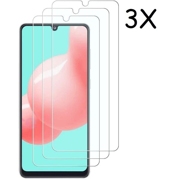 Ntech Screenprotector Geschikt voor Samsung Galaxy A32 4G Screenprotector - Galaxy A32 4G tempered glass Screenprotector - 3 stuks