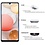 Ntech Hoesje Geschikt Voor Samsung Galaxy A42 5G Hoesje - rugged Armor Hybride case Zwart - Galaxy A42 screenprotector 2 pack Glazen tempered glass
