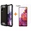 Ntech Hoesje Geschikt Voor Samsung Galaxy S20 FE Hoesje - rugged Armor Hybride case Zwart - Galaxy S20 FE screenprotector 2 pack Glazen tempered glass