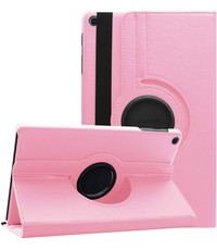Ntech Samsung Tab A7 Bookcase draaibare Hoesje Licht Roze