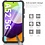 Ntech Hoesje Geschikt Voor Samsung Galaxy A52 5G Hoesje Schokbestendig Hybride hoesje rugged case Zwart - Galaxy A52 1x Screenprotector