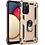 Ntech Hoesje Geschikt Voor Samsung Galaxy A02s Hoesje kickstand Armor met Ring houder TPU backcover hoesje - Goud met Galaxy A02S screenprotector 2 pack