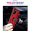 Ntech Hoesje Geschikt Voor Samsung Galaxy A02s Hoesje kickstand Armor met Ring houder TPU backcover hoesje - Rood met Galaxy A02S screenprotector 2 pack